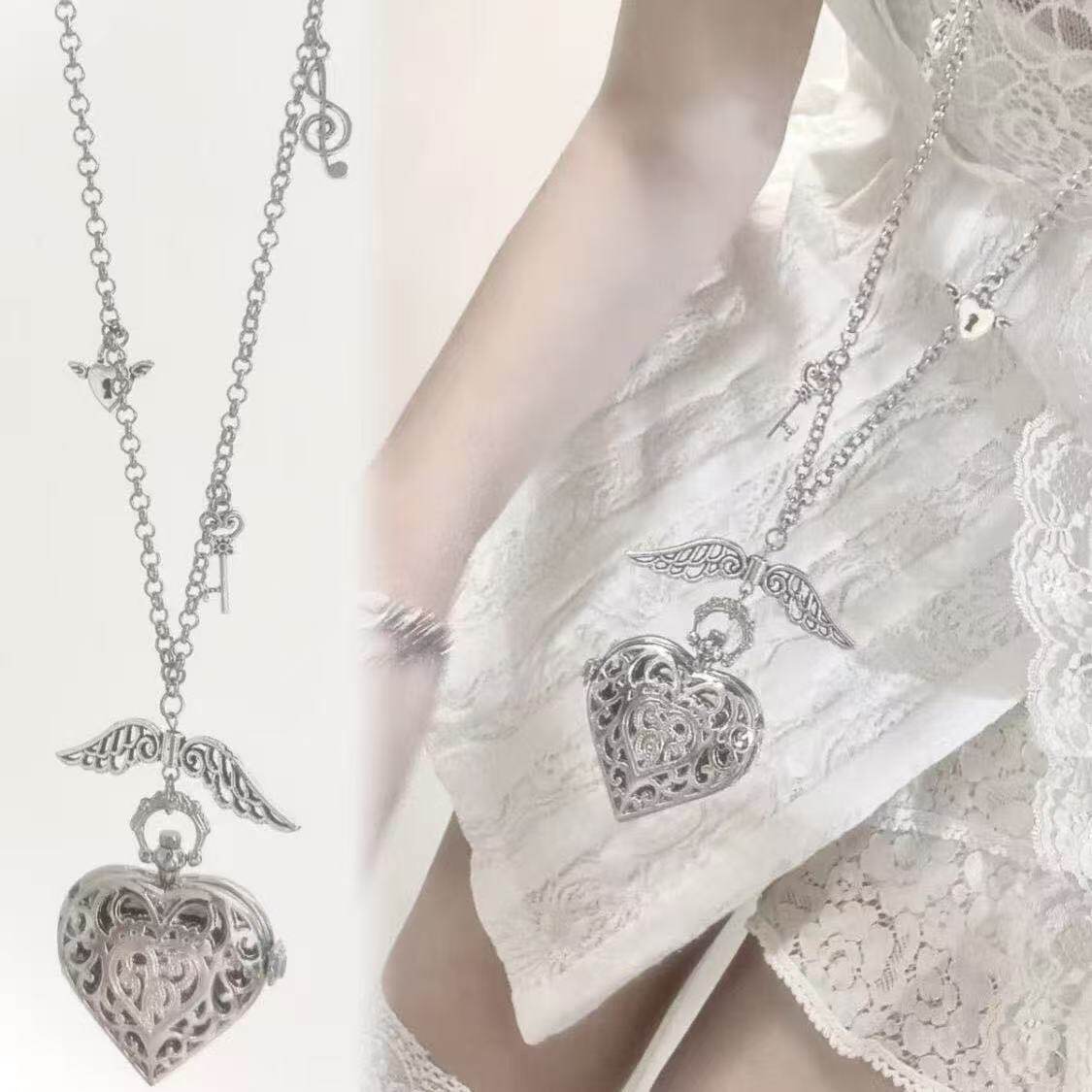 Vintage Jewelry Watches Women - Collar con Reloj de Bolsillo de