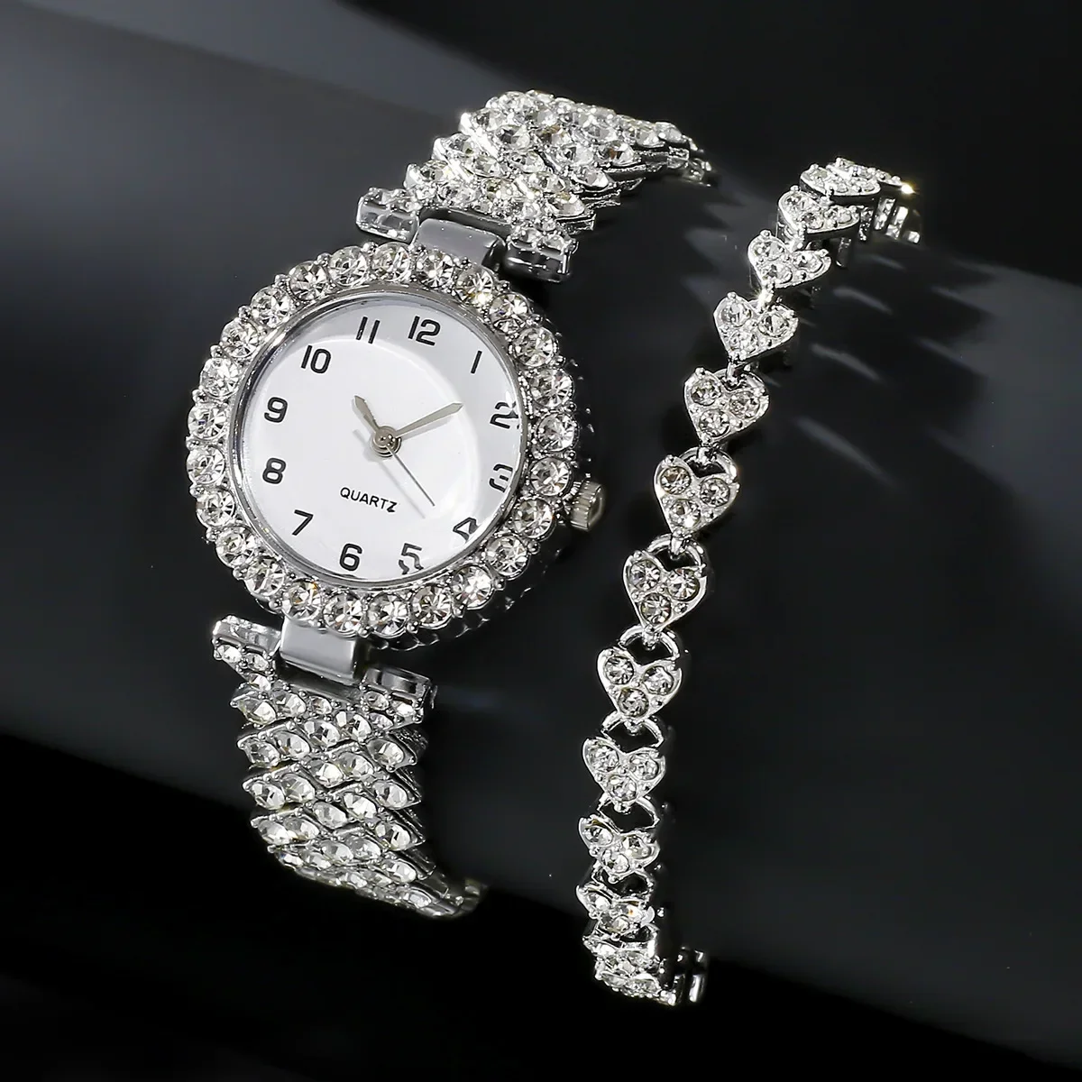 Jewelry Watches Silver - 1 Uds./2 uds. Conjunto de reloj