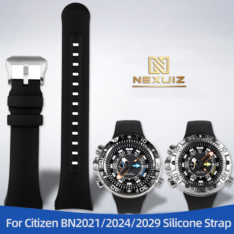 Citizen Watch Promaster - Correa de reloj de silicona curvada
