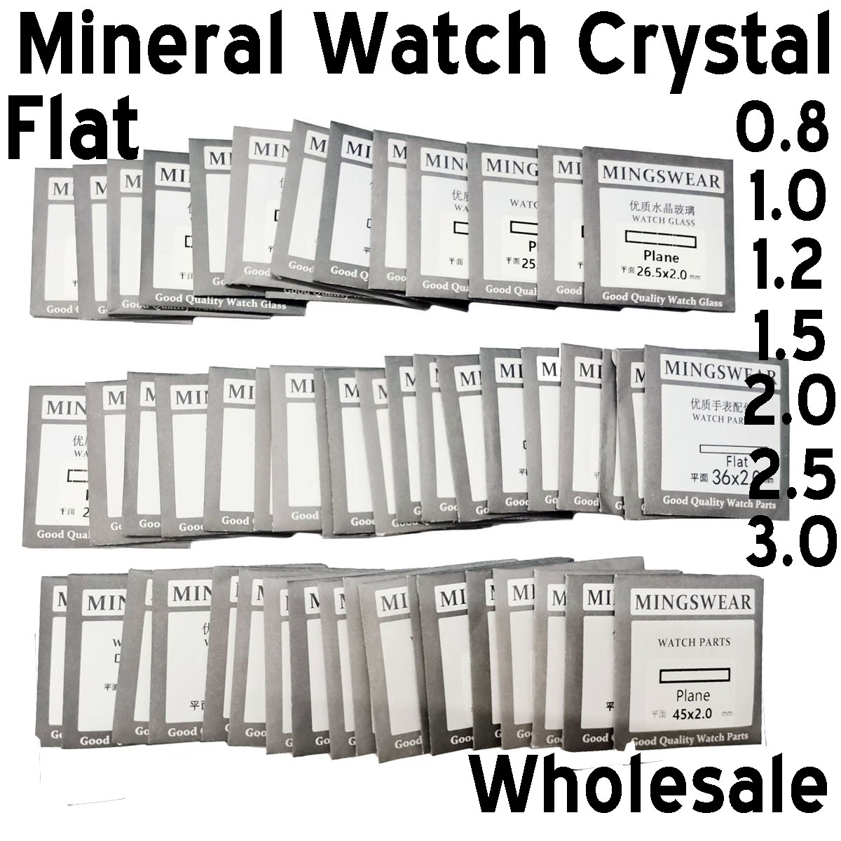 Watch Repair Tool Kit - Juego de Cristales Planos para Reloj