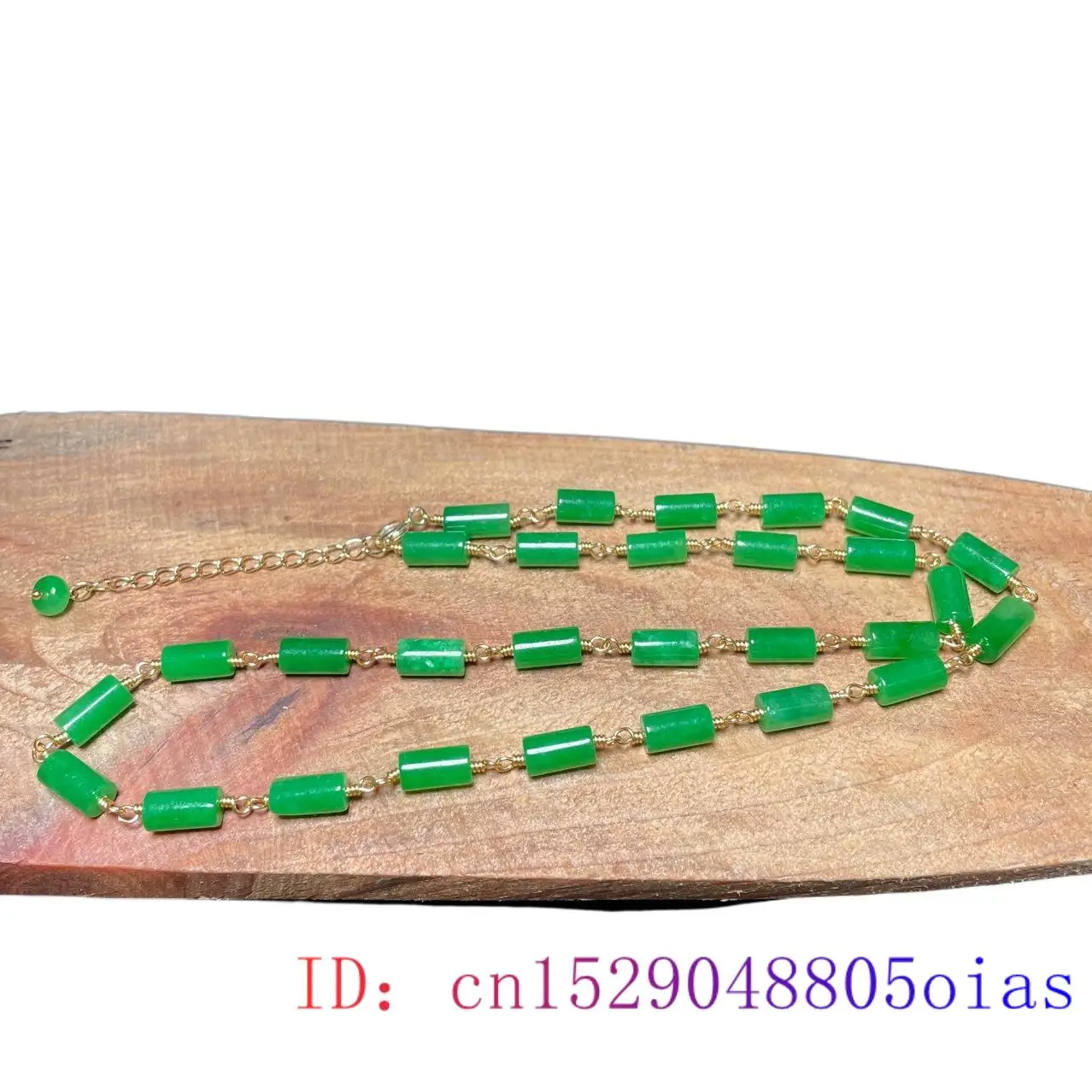 Collar de cuentas de Jade VERD - Jewelry & Watches Spółka Z Ograniczoną Odpowiedzialnością Sp Z Oo reseña y precio