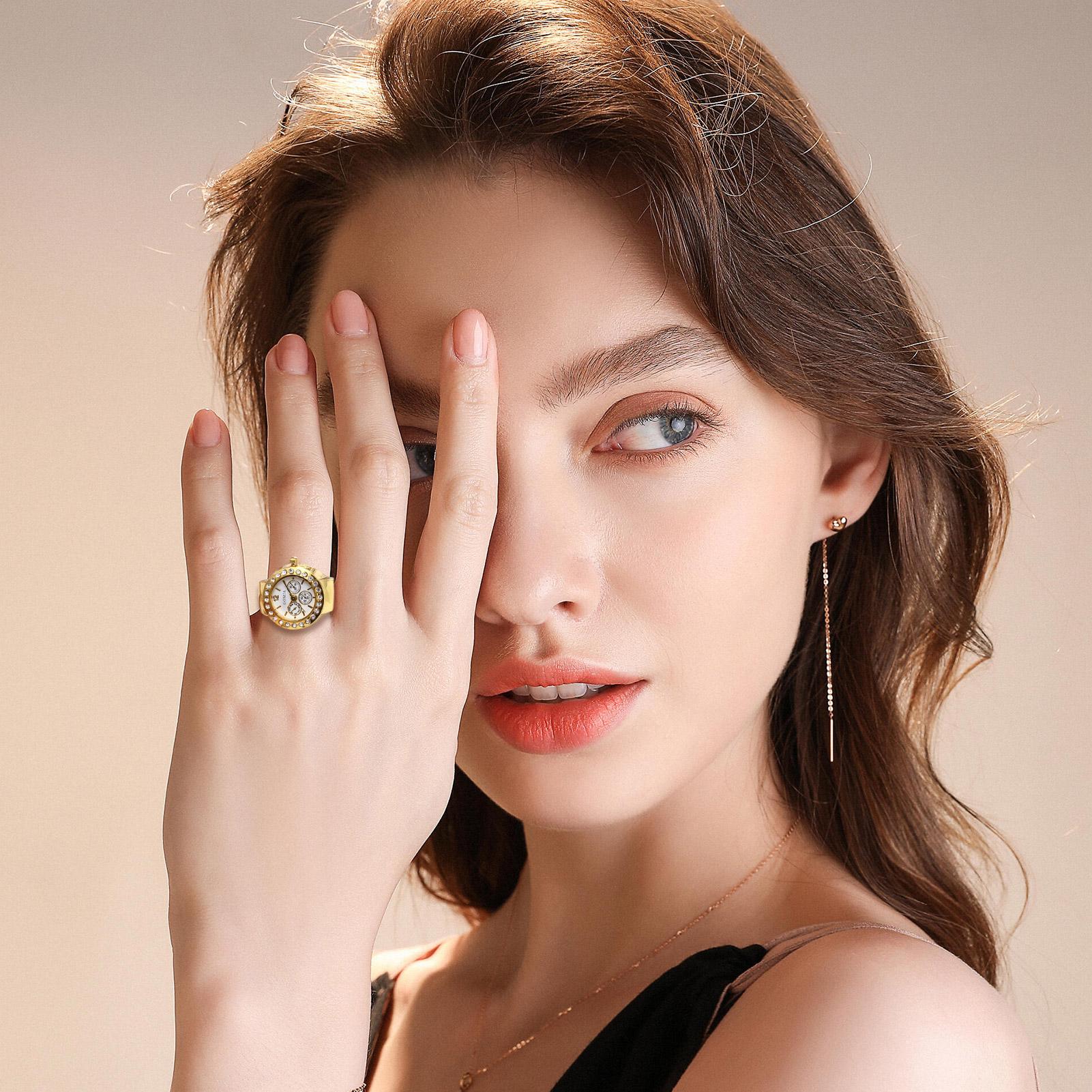 Anillo Reloj para Mujer, Anill - Vintage Jewelry Watches Women reseña y precio