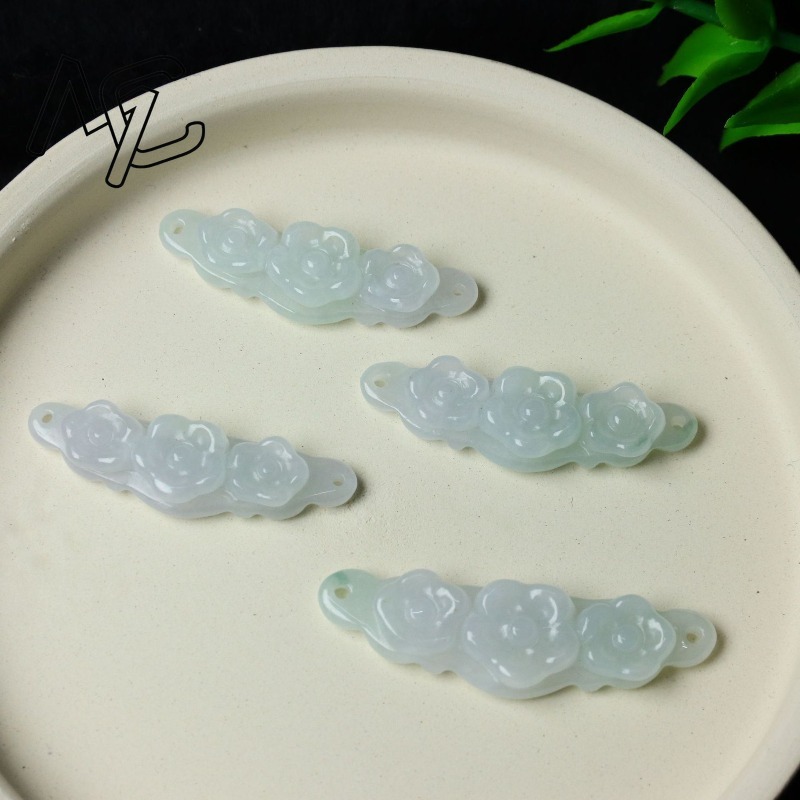 1 ud. Flor de Jadeíta Natural, - Jewelry & Watches Spółka Z Ograniczoną Odpowiedzialnością Sp Z Oo reseña y precio
