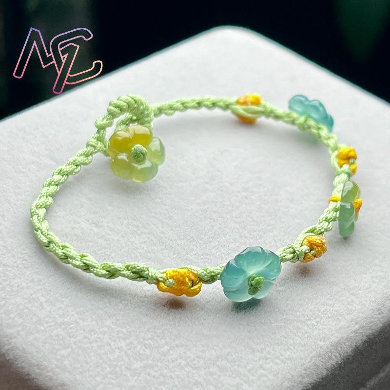 Pulsera de flores de jadeíta d - Jewelry & Watches Spółka Z Ograniczoną Odpowiedzialnością Sp Z Oo reseña y precio