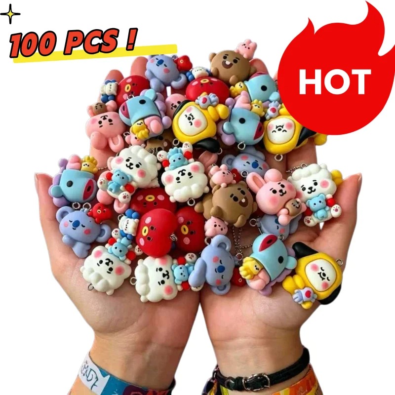 7 piezas de dijes de resina BT - Drop Earrings reseña y precio