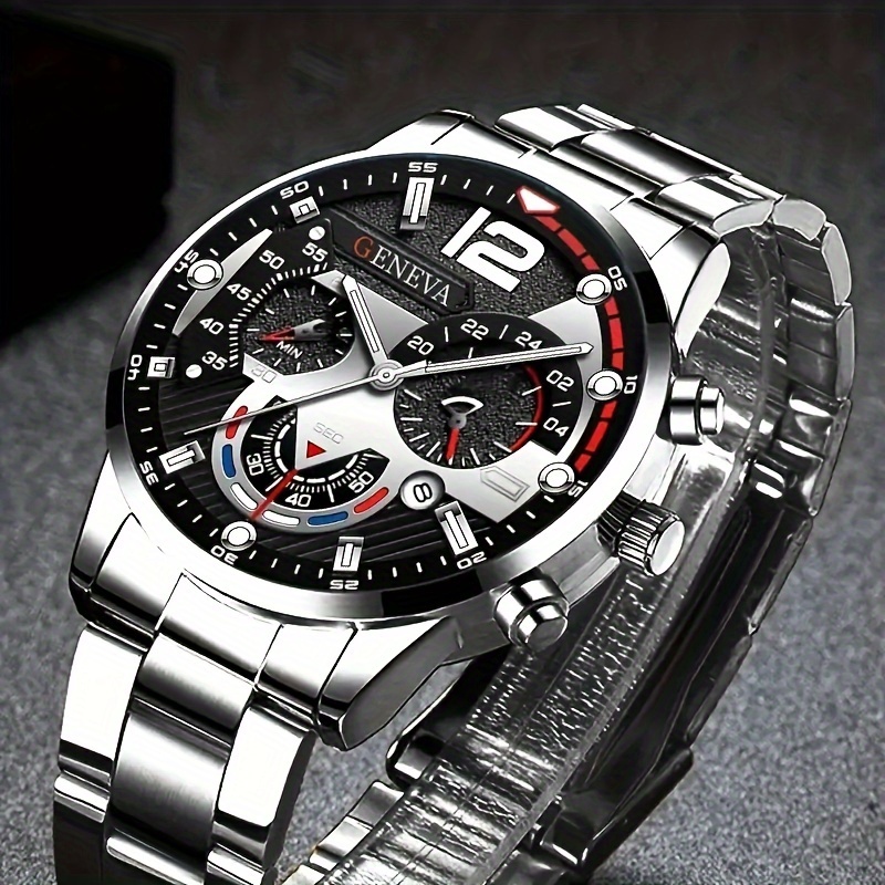 1 Uds. Nuevo reloj de cuarzo p - Jewelry Watches Silver reseña y precio