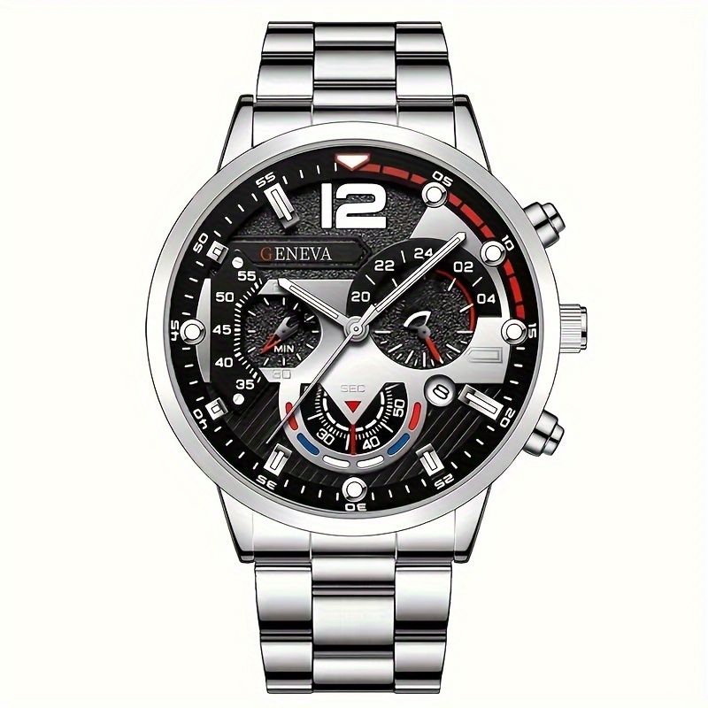 1 Uds. Nuevo reloj de cuarzo p - Jewelry Watches Silver reseña y precio