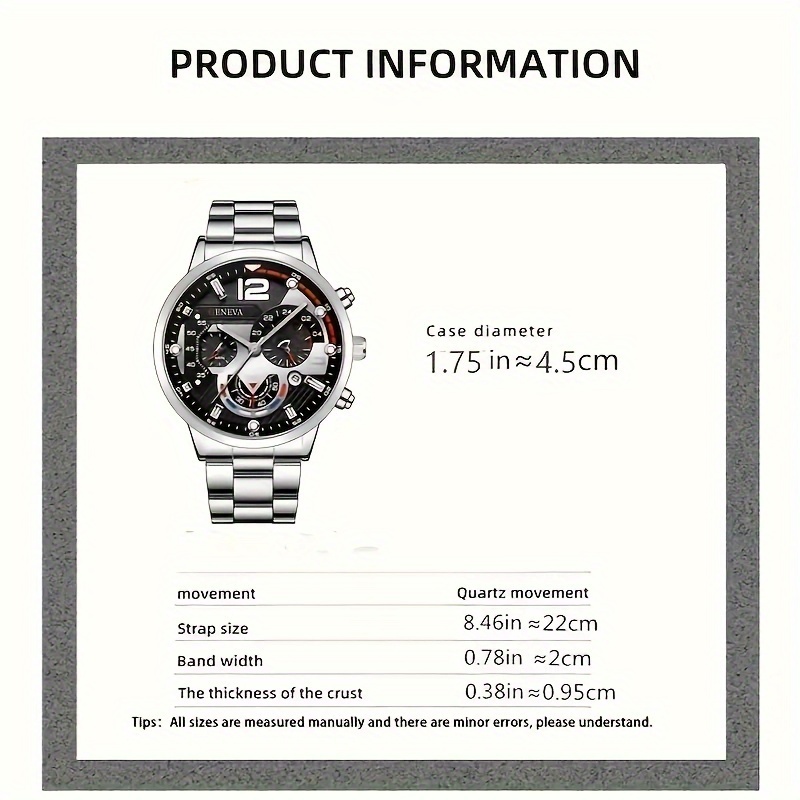 1 Uds. Nuevo reloj de cuarzo p - Jewelry Watches Silver reseña y precio