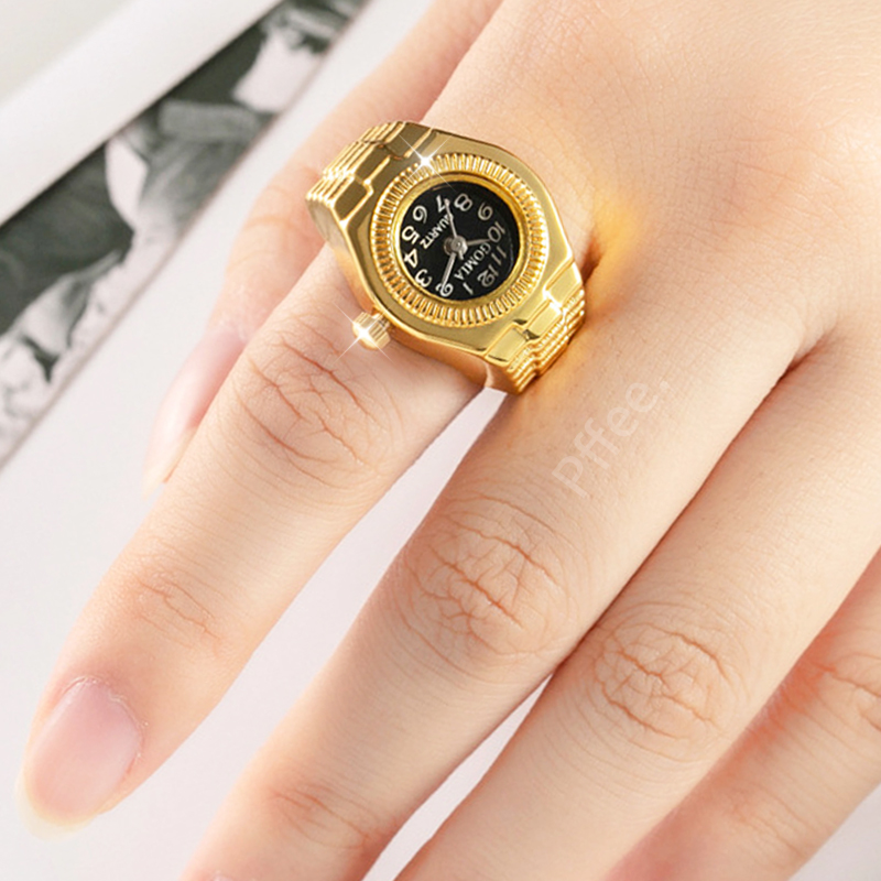 Anillos de pareja color oro, r - Vintage Jewelry Watches Women reseña y precio